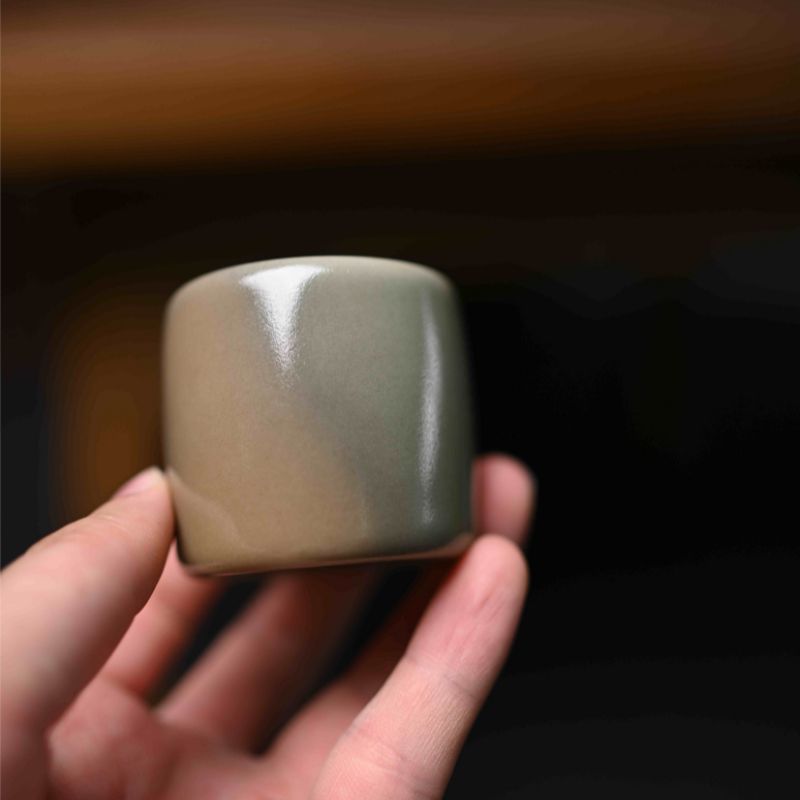 ‘’Pepper Room Glaze‘’ Celadoner Discoloration Matte Cup Shiny Cup Kiln Cup