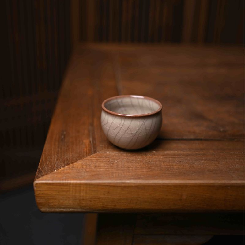 "Regular Cup" Celadoner Modern Ge Kiln Press-Hand Cup Smell The Cup Chicken Heart Cup