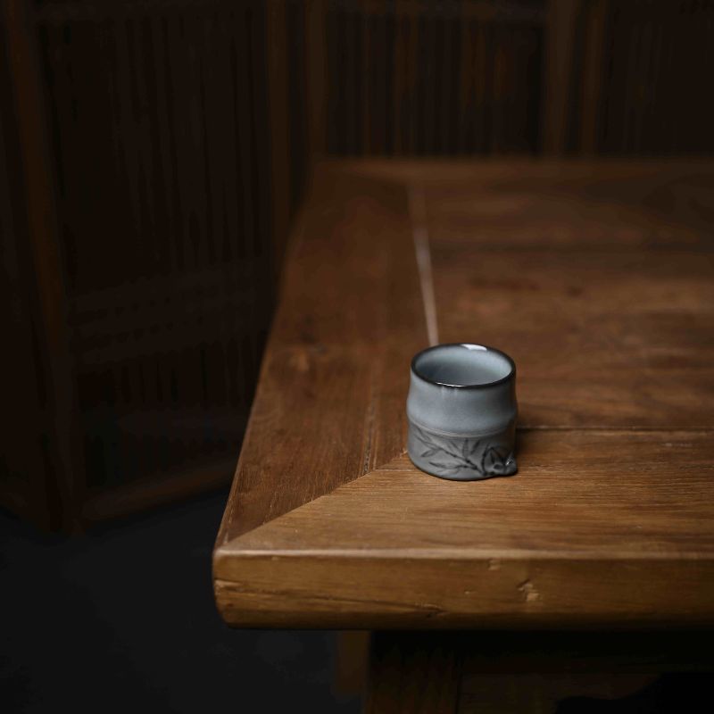 “Celadon Teacup” Celadoner Lron Tire Gray Glaze Rice-White Glaze Plum Green Grass Gray Glaze Plum Glaze Household Tea Set