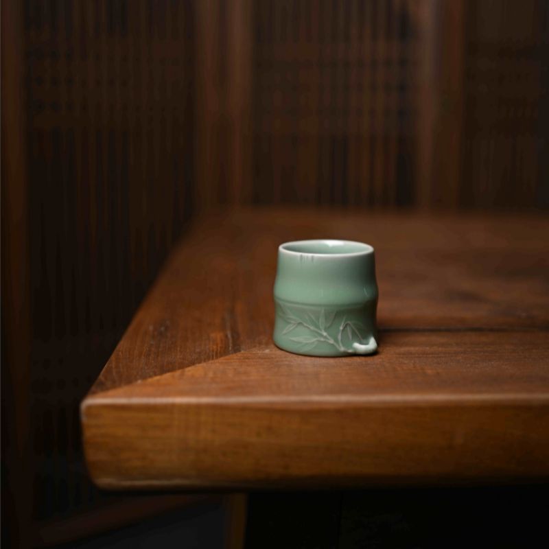 “Celadon Teacup” Celadoner Lron Tire Gray Glaze Rice-White Glaze Plum Green Grass Gray Glaze Plum Glaze Household Tea Set