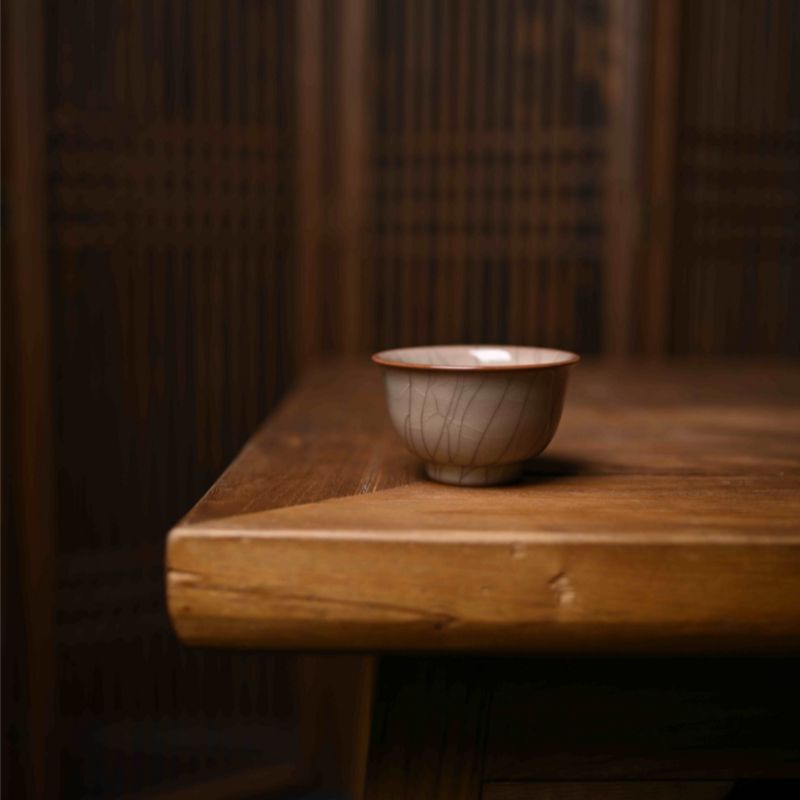 "Regular Cup" Celadoner Modern Ge Kiln Press-Hand Cup Smell The Cup Chicken Heart Cup