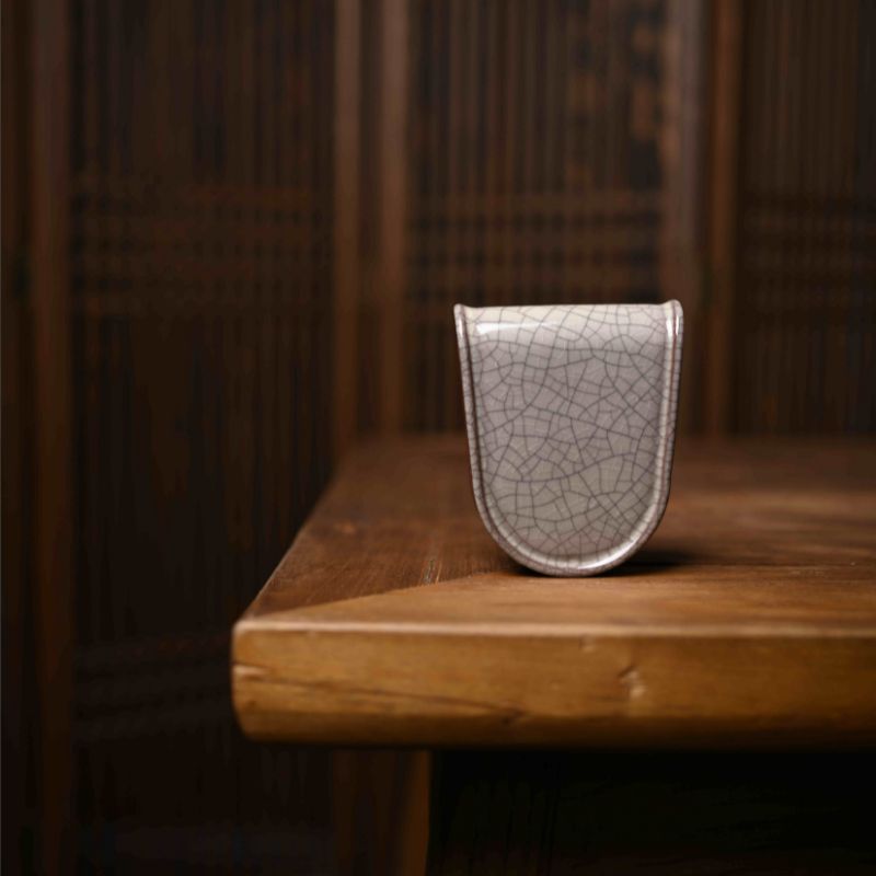 "Modern Ge Kiln" Celadoner Premium Plategold Writing Pot Justice In Hand Put The Lid on The Tea SetDragon Pattern Square Plate