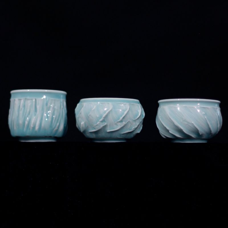 celadoner Celadon Tea Cup Trio