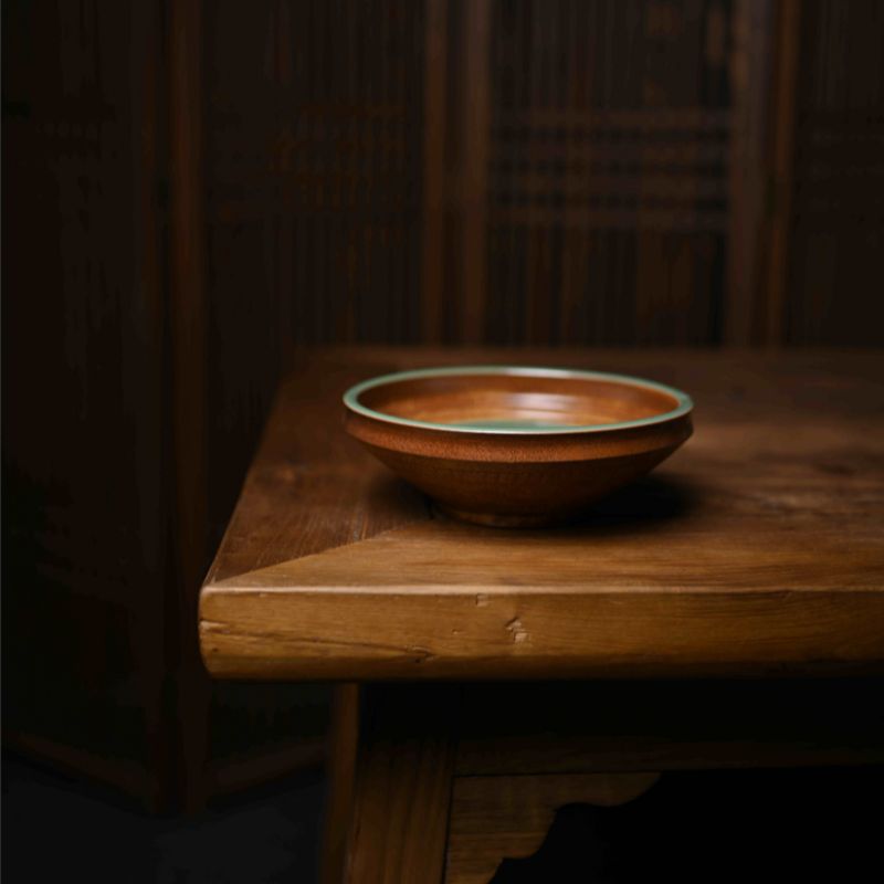 ‘’Pot Bearing‘’ Celadoner Grass Gray Glaze Tea Tray Jade Bracelet Pot two piece suit Teapot Set