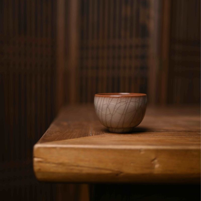 "Regular Cup" Celadoner Modern Ge Kiln Press-Hand Cup Smell The Cup Chicken Heart Cup