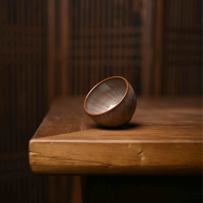 "Regular Cup" Celadoner Modern Ge Kiln Press-Hand Cup Smell The Cup Chicken Heart Cup