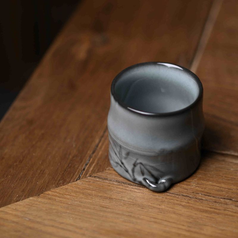 “Celadon Teacup” Celadoner Lron Tire Gray Glaze Rice-White Glaze Plum Green Grass Gray Glaze Plum Glaze Household Tea Set