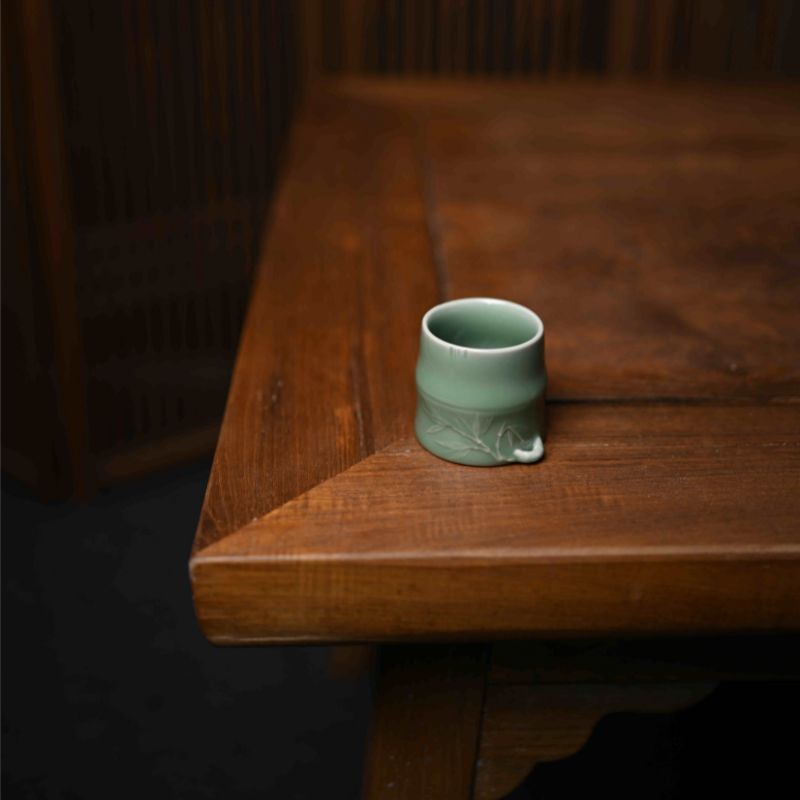 “Celadon Teacup” Celadoner Lron Tire Gray Glaze Rice-White Glaze Plum Green Grass Gray Glaze Plum Glaze Household Tea Set