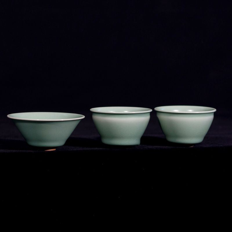 "Serene Blossom" Blue Green-ish Celadon Tea Set