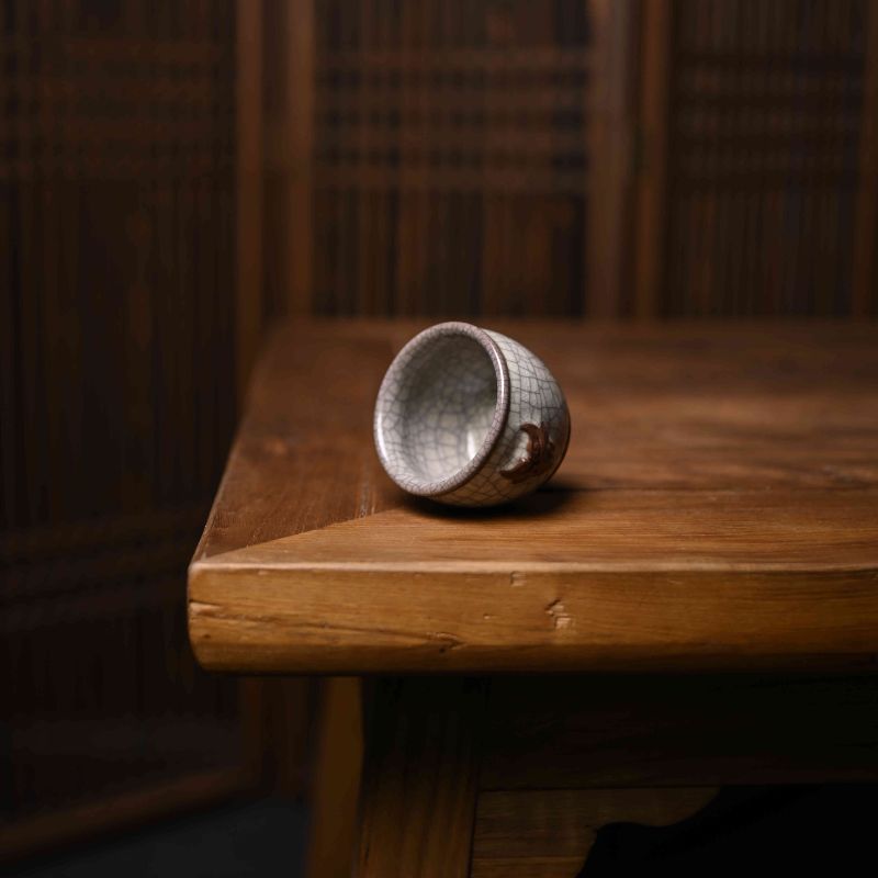"Modern Ge Kiln" Celadoner Binaural Cup Straight Cup Cymbal Cup Creative Celadon