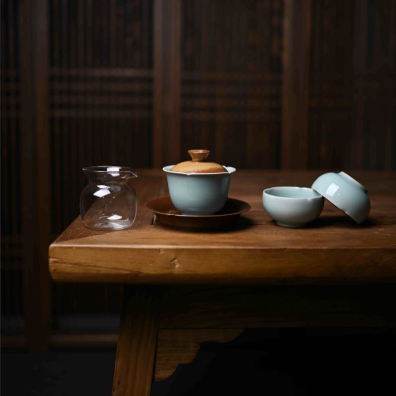 ‘’Gift Box Set‘’ Celadoner Beige Glaze Plum Green Glaze Grass Gray Glaze Azure Glaze