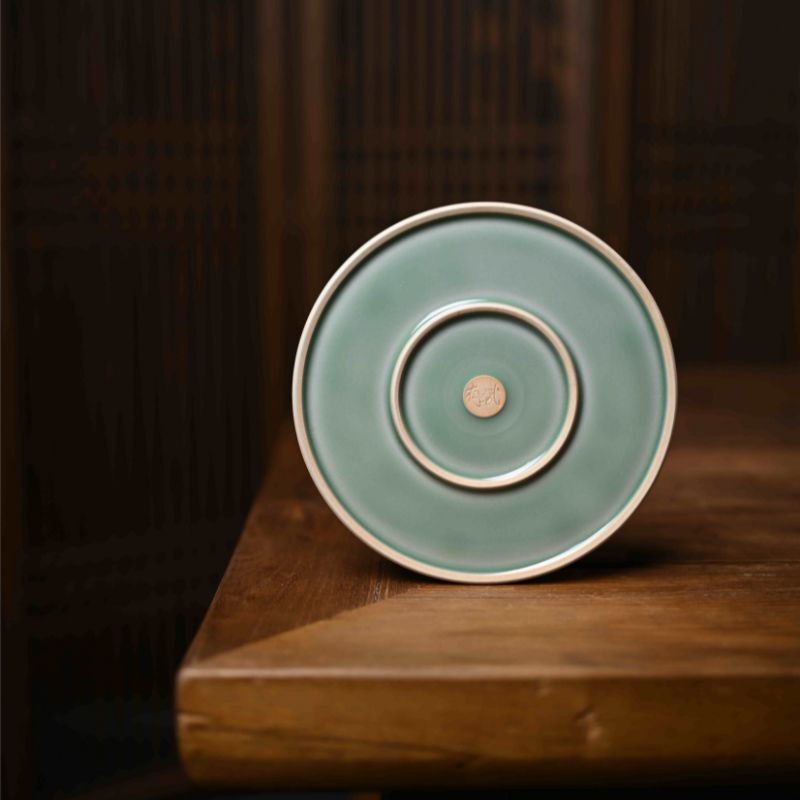 Full of gold and jade” Celadoner Plum Green Glaze Tea Set