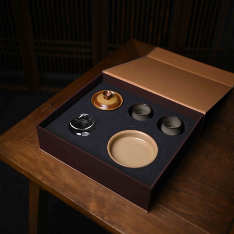 ‘’Gift Box Set‘’ Celadoner Beige Glaze Plum Green Glaze Grass Gray Glaze Azure Glaze
