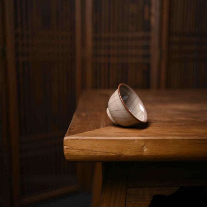 "Regular Cup" Celadoner Modern Ge Kiln Press-Hand Cup Smell The Cup Chicken Heart Cup
