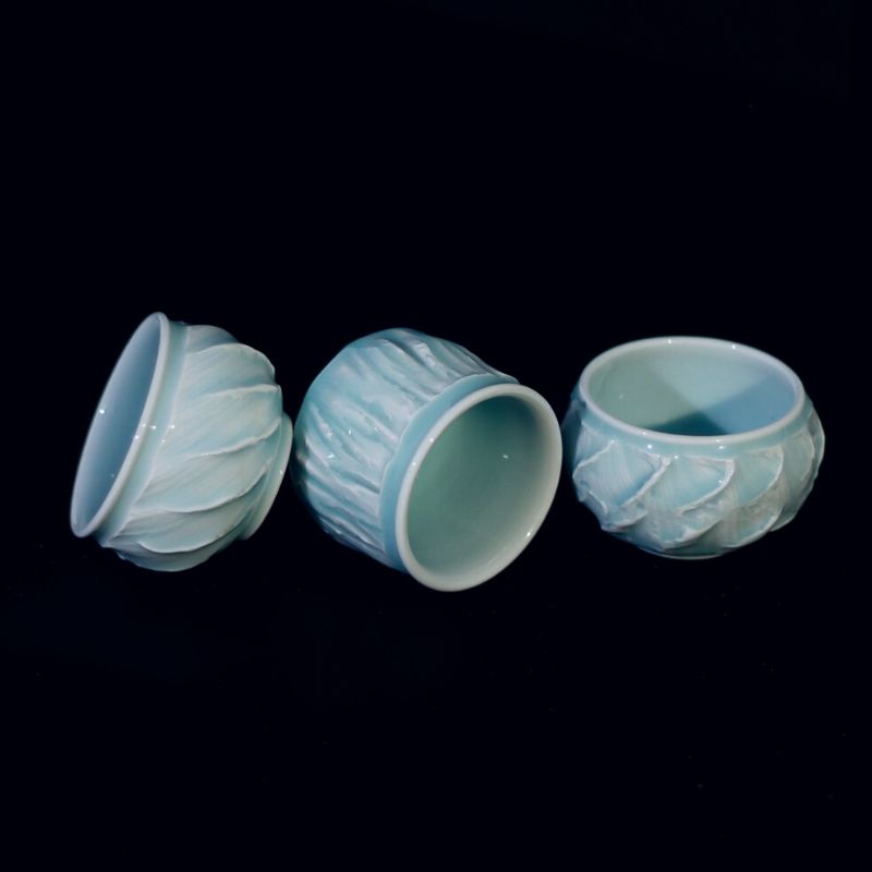 celadoner Celadon Tea Cup Trio