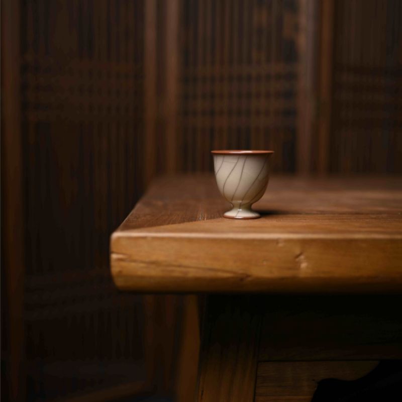 "Regular Cup" Celadoner Modern Ge Kiln Press-Hand Cup Smell The Cup Chicken Heart Cup