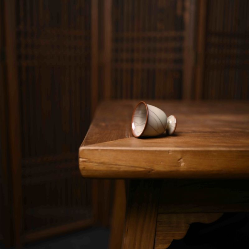 "Regular Cup" Celadoner Modern Ge Kiln Press-Hand Cup Smell The Cup Chicken Heart Cup
